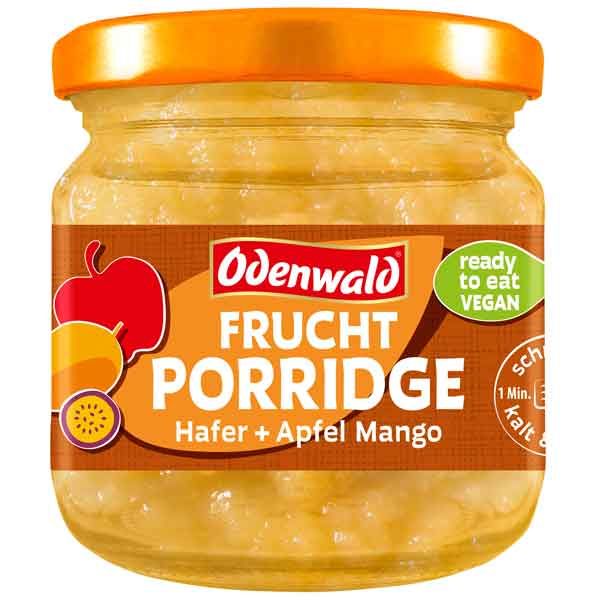 Odenwald Frucht Porridge Apfel Mango 190g