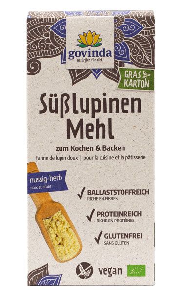 Govinda Süßlupinen Mehl glutenfrei