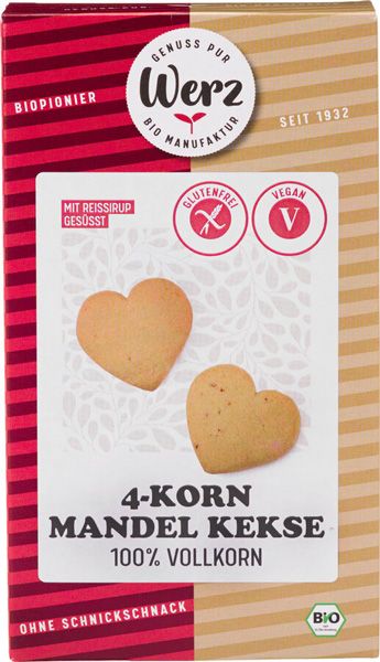 Werz 4-Korn Mandel Keks glutenfrei