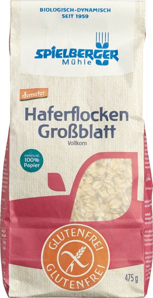 Spielberger Mühle Haferflocken Großblatt Vollkorn glutenfrei