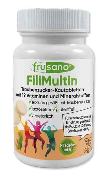 Frusano FiliMultin Traubenzucker-Kautabletten fructosearm