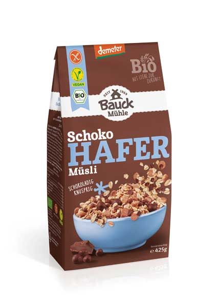 Bauckhof Hafermüsli Schoko glutenfrei