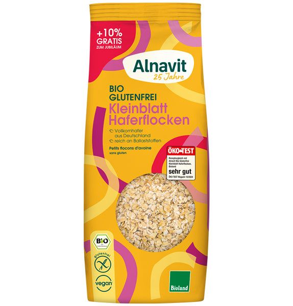 Alnavit Haferflocken Kleinblatt bio 450g +10%