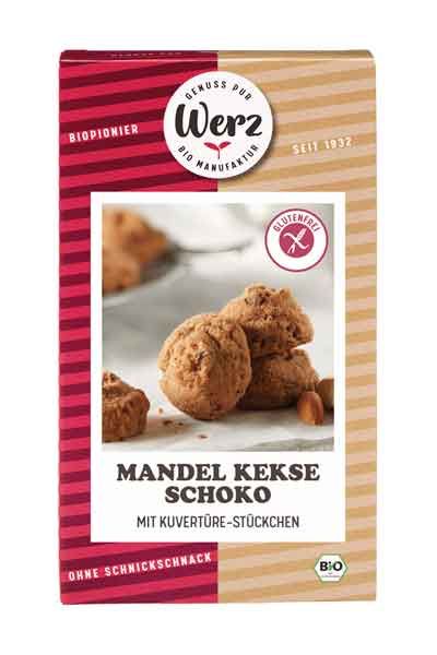 Werz Mandel Kekse Schoko bio 110g
