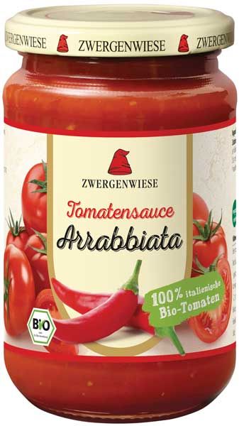 Zwergenwiese Tomatensauce Arrabbiata vegan