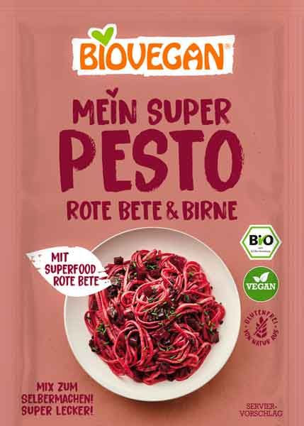 Biovegan Mein Super Pesto Rote Bete & Birne bio 17,5g