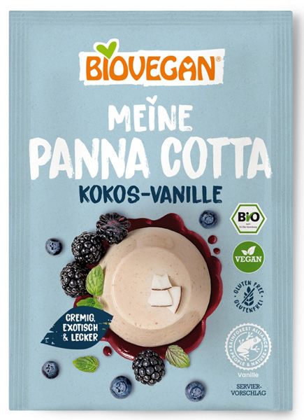 Biovegan Meine Panna Cotta Kokos-Vanille glutenfrei & vegan