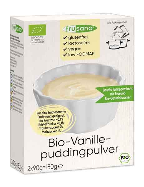 Frusano Bio-Vanille-Puddingpulver fructosefrei