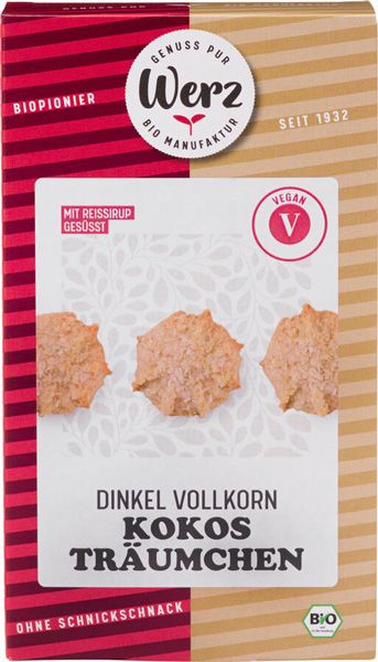 Werz Dinkel Kokos Träumchen fructosefrei