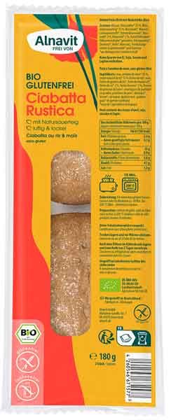 Alnavit Bio Ciabatta Rustica 180g