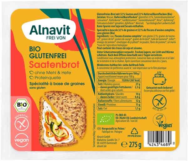 Alnavit Saatenbrot glutenfrei