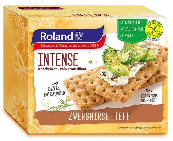 Roland Knäckebrot Intense mit Zwerghirse glutenfrei 200g