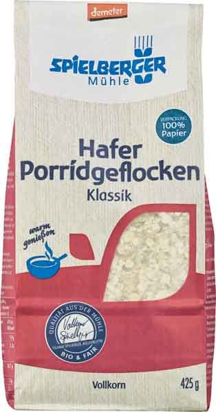 Spielberger Mühle Hafer Porridgeflocken Klassik demeter glutenfrei