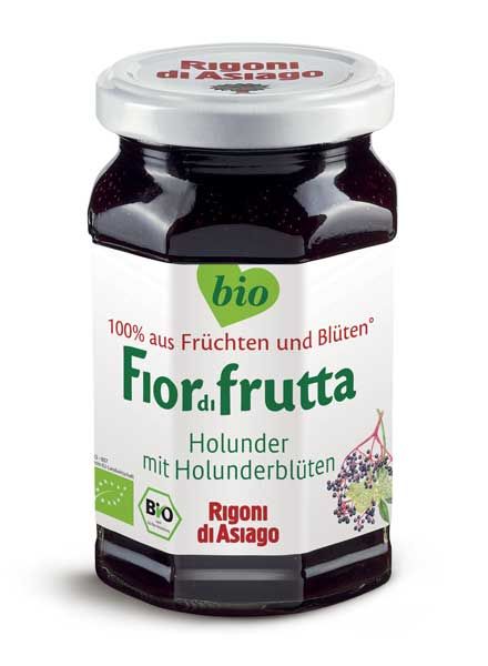 Rigoni di Asiago Aufstrich Holunder mit Holunderblüten bio 250g