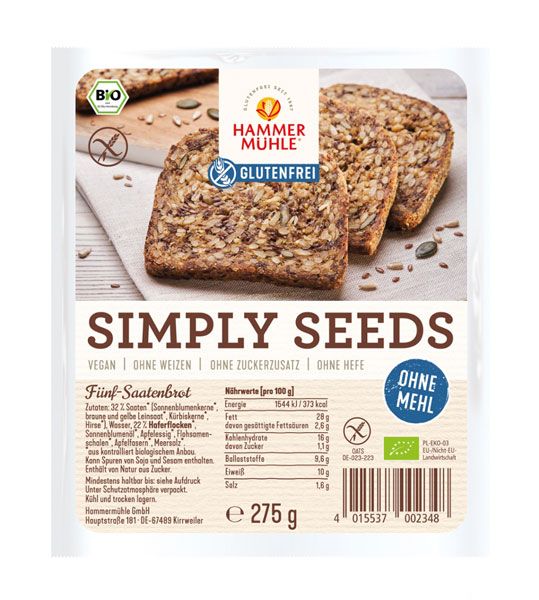 Hammermühle Simply Seeds Saatenbrot glutenfrei