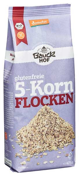Bauckhof 5-Korn Flocken demeter glutenfrei