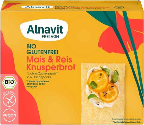 Alnavit Knusperbrot Mais & Reis glutenfrei
