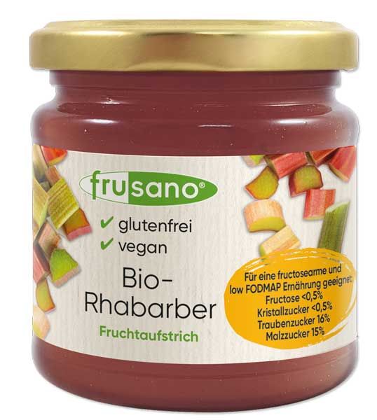 Frusano Fruchtaufstrich Bio-Rhabarber fructosefrei
