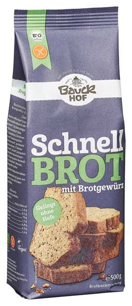 Bauckhof Schnellbrot mit Brotgewürz
