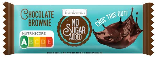 Frankonia No Sugar Added Riegel Chocolate Brownie glutenfrei