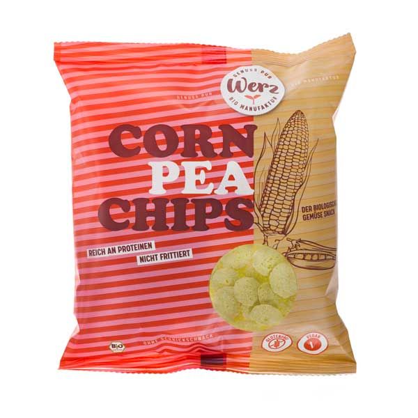 Werz Corn Pea Chips Mais Kichererbse glutenfrei