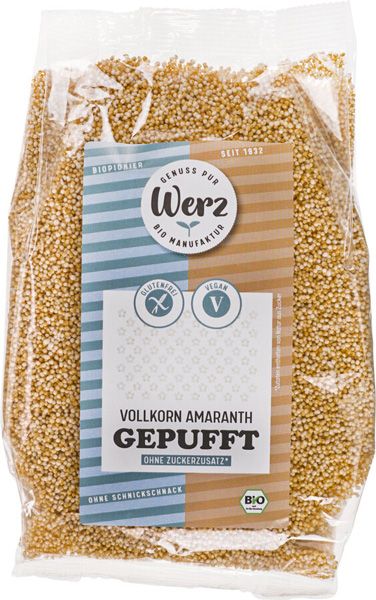 Werz Vollkorn Amaranth gepufft glutenfrei