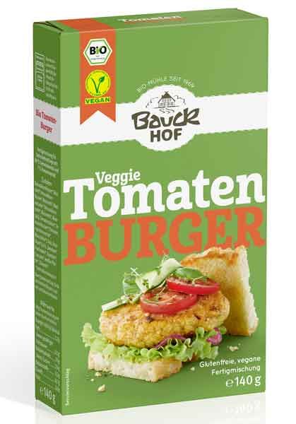 Bauckhof Tomaten Burger glutenfrei+vegan