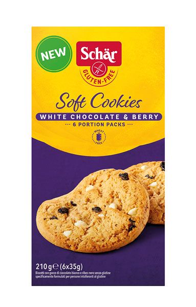 Schär Soft Cookies White Chocolate & Berry glutenfrei