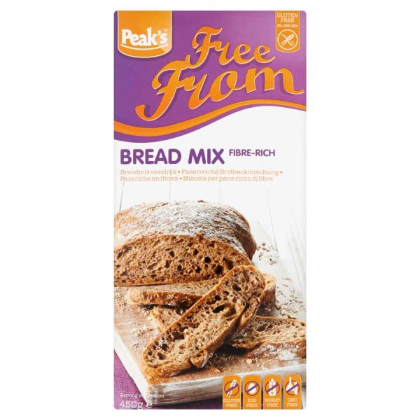 Peaks Backmischung ballststoffreiches Brot glutenfrei