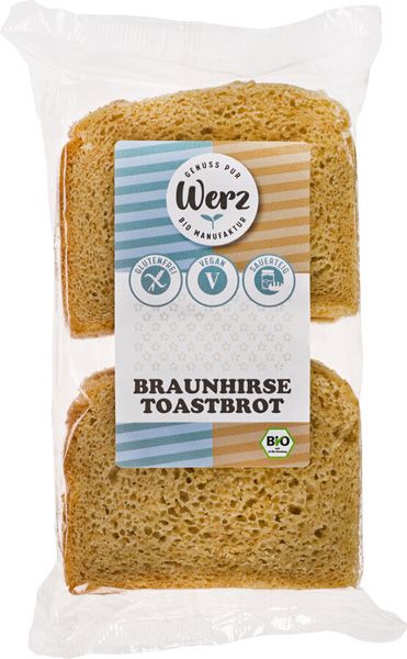 Werz Braunhirse Toastbrot mit Saaten glutenfrei