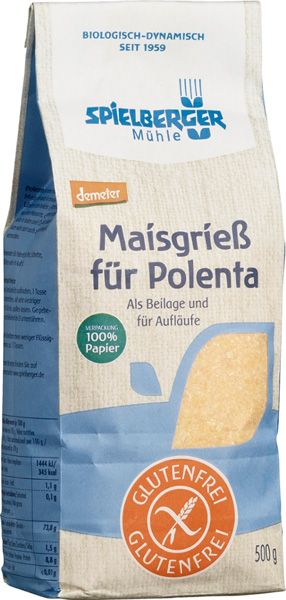Spielberger Mühle Maisgrieß für Polenta glutenfrei