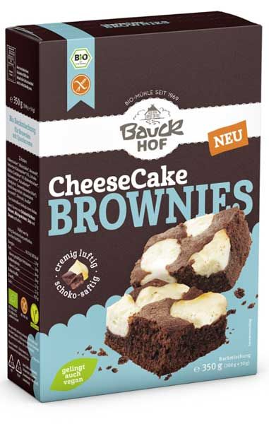 Bauckhof Cheesecake brownies Backmischung glutenfrei