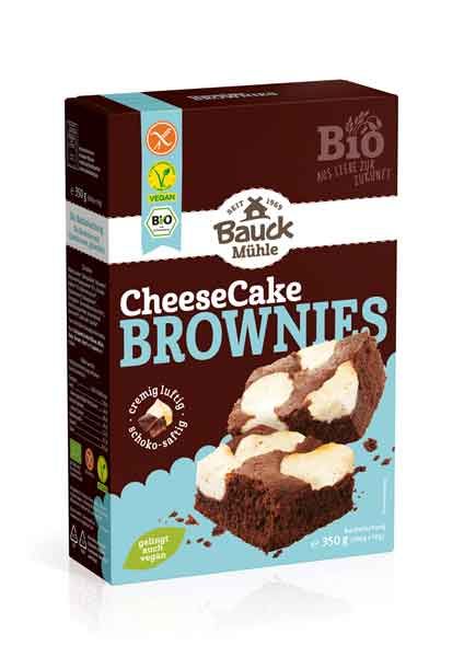 Bauckhof Cheesecake brownies Backmischung glutenfrei