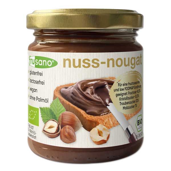 Frusano Bio-Nuss_nougat-Creme vegan fructosefrei