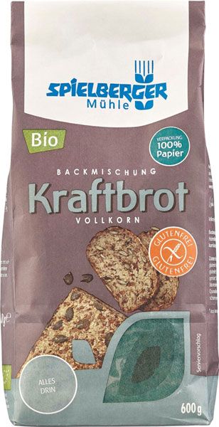 Spielberger Mühle Brotbackmischung Kraftbrot Vollkorn glutenfrei