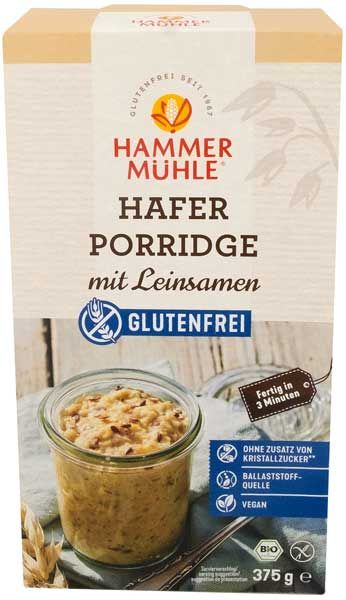 Hammermühle Haferporridge glutenfrei