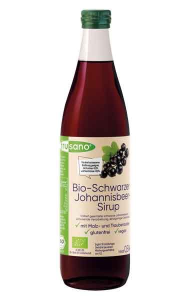 Frusano Bio-Schwarzer-Johannisbeer-Sirup fructosefrei