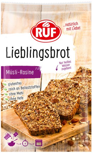 Ruf Lieblingsbrot Müsli-Rosine glutenfrei