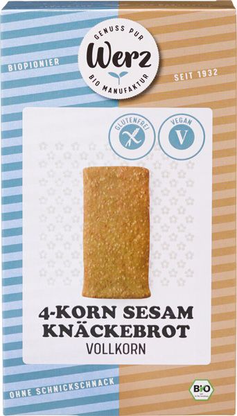 Werz 4-Korn-Sesam Knäckebrot glutenfrei