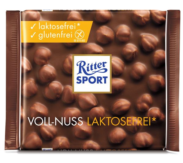Ritter Sport Vollmilch Nuss Schokolade laktosefrei