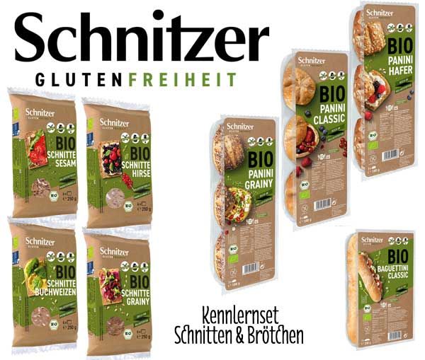 Schnitzer Kennlernset Schnitten & Brötchen bio glutenfrei