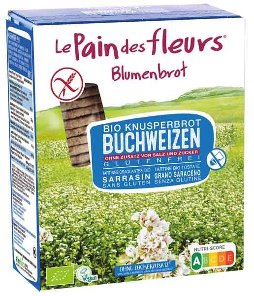 Blumenbrot Knusprige Buchweizen-Schnitte