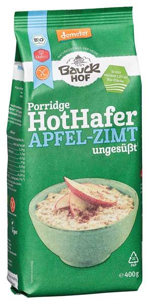 Bauckhof Hot Hafer Apfel-Zimt demeter glutenfrei