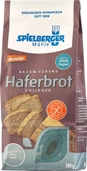 Spielberger Mühle Brotbackmischung Haferbrot Vollkorn glutenfrei