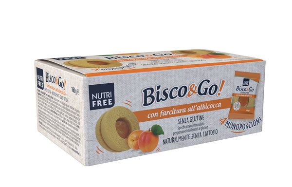 Nutri Free Bisco&Go! Doppelkeks mit Aprikose 160g