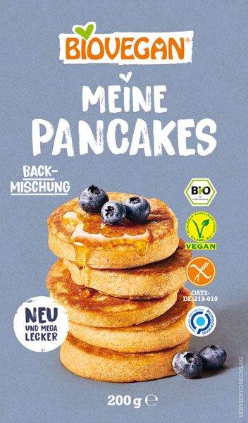 Biovegan Backmischung Meine Pancakes glutenfrei