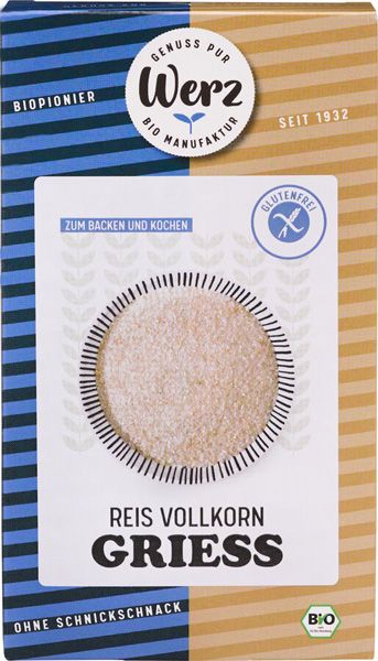 Werz Reis Vollkorn Grieß glutenfrei