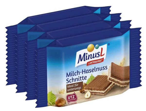 MinusL Milch-Haselnuss-Schnitte laktosefrei