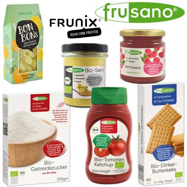 Fructosearm Starterset von Frusano und Frunix