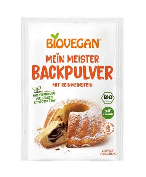 Biovegan Mein Meister Backpulver glutenfrei (front)